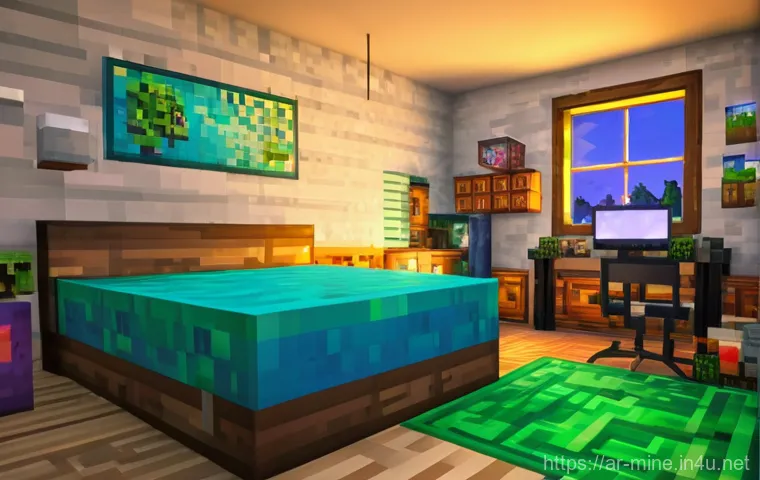 마인크래프트 리믹스 콘텐츠 제작 - Image Prompt 1: The Creative Journey Begins in a Blocky World**