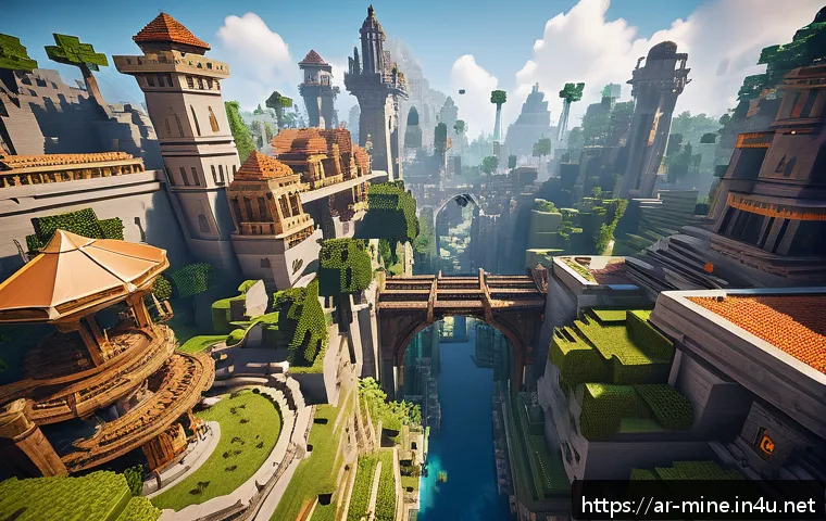 마인크래프트 몹 이벤트 플래닝 - A detailed Minecraft MOBA custom map featuring a diverse environment with a blend of natural and art...