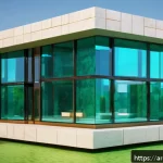Home 20 마인크래프트 초현대 건축 가이드 - A futuristic Minecraft house built with a combination of colored glass walls and sturdy stone bricks...